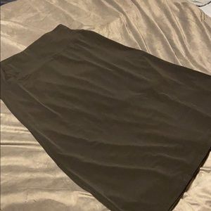 Black Knee Length stretchy skirt